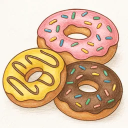 Donuts Coloring Pages