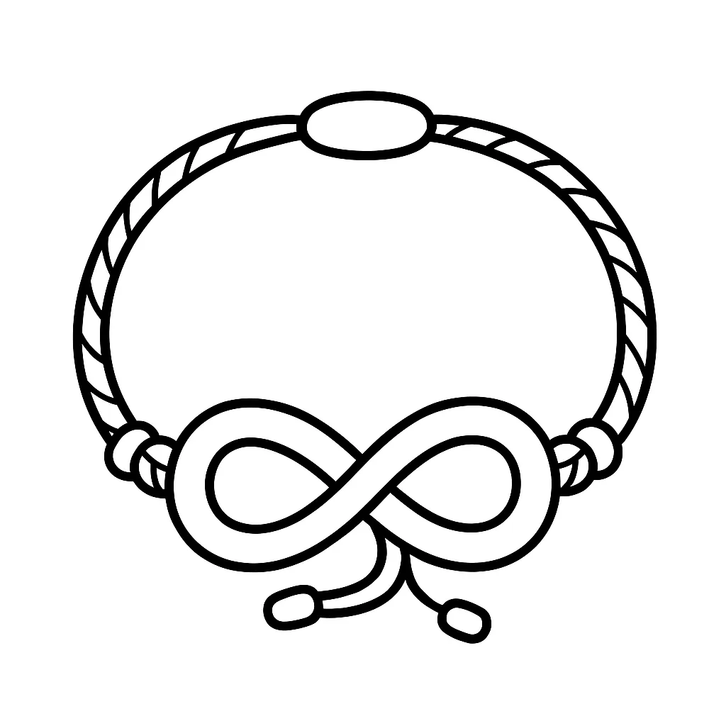 Infinity Sign Bracelet Coloring Page